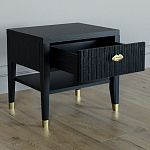 Прикроватная тумбочка с ящиком Elsa Dreams Black варинант исполнения - 2 | Loft Concept в Брянске