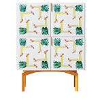 Тумба  с рисунком Short Pina Colada Orange варинант исполнения - 1 | Loft Concept в Брянске