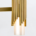 Люстра цвета латунь с 4-мя матовыми цилиндрическими плафонами Elstead Lighting варинант исполнения - 4 | Loft Concept в Брянске