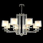 Люстра с 8-ю цилиндрическими плафонами из стекла Laurent варинант исполнения - 8 | Loft Concept в Брянске