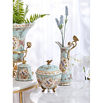 Шкатулка голубого цвета с цветочными орнаментами Blue Garden варинант исполнения - 6 | Loft Concept в Брянске