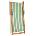 Шезлонг из акации и ткани Argentina варинант исполнения - 8 | Loft Concept в Брянске