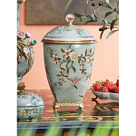 Ваза с крышкой и цветочным узором Genuine Chinese Classics варинант исполнения - 2 | Loft Concept в Брянске