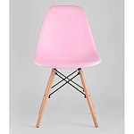 Пластиковый стул на ножках из массива бука Eames Pink варинант исполнения - 4 | Loft Concept в Брянске