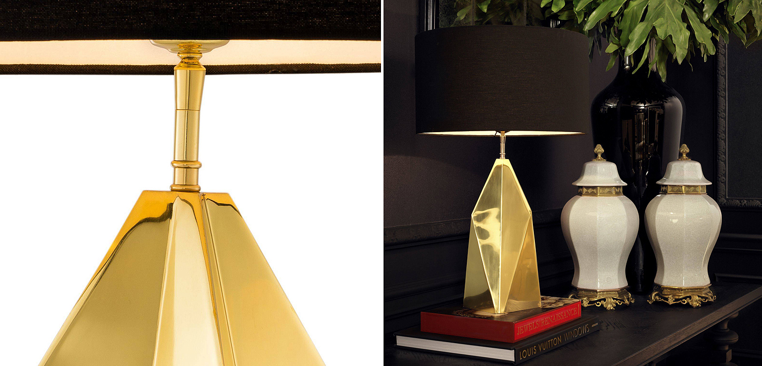 Настольная лампа Eichholtz Table Lamp Setai brass Настольная лампа Eichholtz Table Lamp Setai brass - Loft-Concept в Брянске