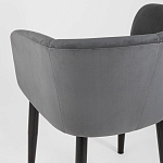 Мягкое кресло на металлических ножках Shaggy Dark Grey варинант исполнения - 6 | Loft Concept в Брянске