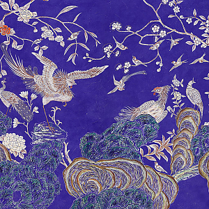 Обои ручная роспись Coco coromandel Lapis Lazuli