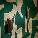 Обои ручная роспись в стиле Арт-деко Symphony Original colourway on Jade silk dupion варинант исполнения - 2 | Loft Concept в Брянске