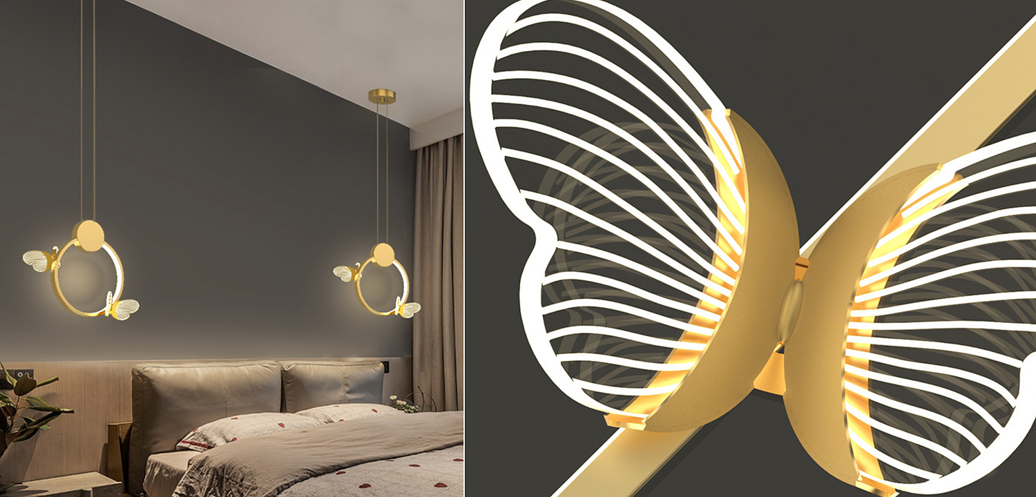 Светильник Butterfly Gold Circle Светильник Butterfly Gold Circle - Loft-Concept в Брянске