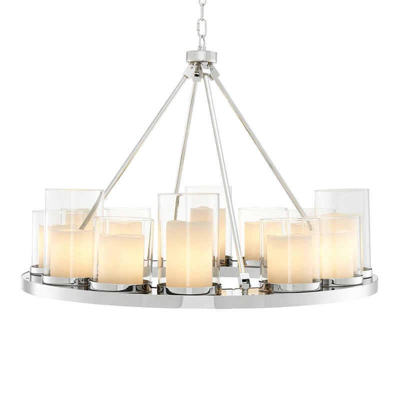 Люстра Chandelier Summit Сircle Нержавеющая сталь Прозрачный (Transparent) Белый Люстра Chandelier Summit Сircle Нержавеющая сталь Прозрачный (Transparent) Белый в Брянске | Loft Concept