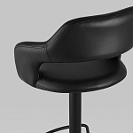 Барный стул черного цвета Strohach варинант исполнения - 6 | Loft Concept в Брянске