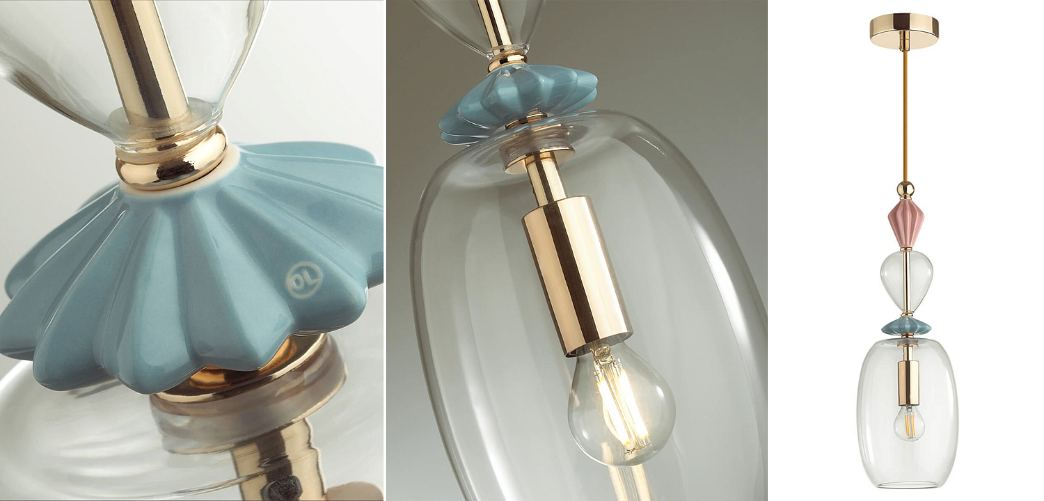 Подвесной светильник Iris Glas hanging lamp candy B Подвесной светильник Iris Glas hanging lamp candy B - Loft-Concept в Брянске