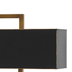 Настольная лампа прямоугольная с черным абажуром Strictness of Forms варинант исполнения - 1 | Loft Concept в Брянске