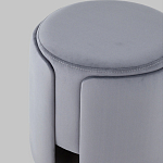 Пуф Alice Poof Grey Серый велюр варинант исполнения - 4 | Loft Concept в Брянске