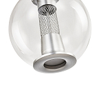 Подвесной светильник с плафоном в форме шара Inner Gleam Orb silver варинант исполнения - 6 | Loft Concept в Брянске