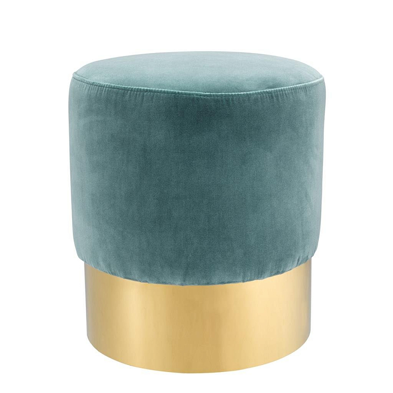 Пуф Stool Pall Mall Бирюзовый Золотой Пуф Stool Pall Mall Бирюзовый Золотой в Брянске | Loft Concept