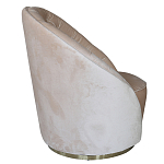 Кресло вращающееся велюровое кремовое Rotation варинант исполнения - 1 | Loft Concept в Брянске