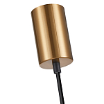 Подвесной светильник со стеклянным плафоном в форме бокала янтарного цвета Prestige варинант исполнения - 5 | Loft Concept в Брянске