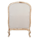 Кресло с пуфом с мягкой обивкой из льна Edward Armchair beige варинант исполнения - 3 | Loft Concept в Брянске