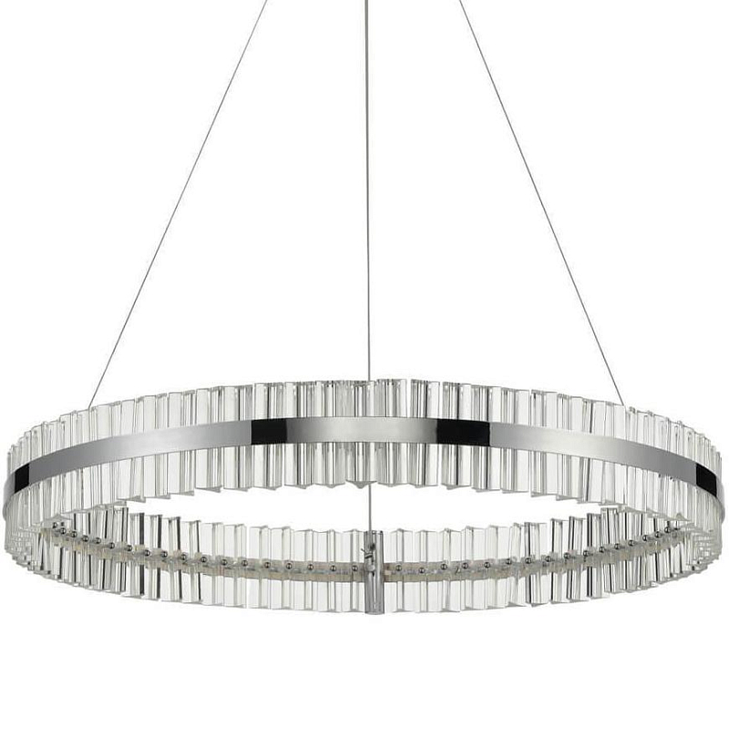Люстра Belted Ring Хром Прозрачный Люстра Belted Ring Хром Прозрачный в Брянске | Loft Concept