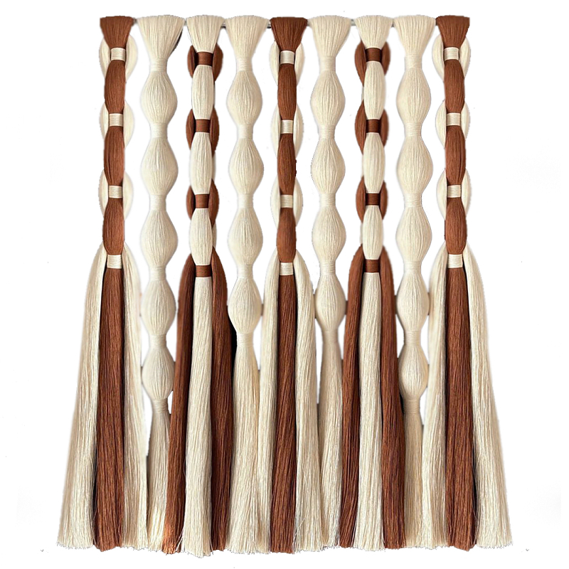 Дизайнерский Декор на стену с кисточками из хлопковых нитей wall panel Thread brushes Коричневый Светло-бежевый в Брянске | Loft Concept 