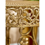 Столик приставной золотистый с орнаментом на столешнице Tanzania варинант исполнения - 7 | Loft Concept в Брянске