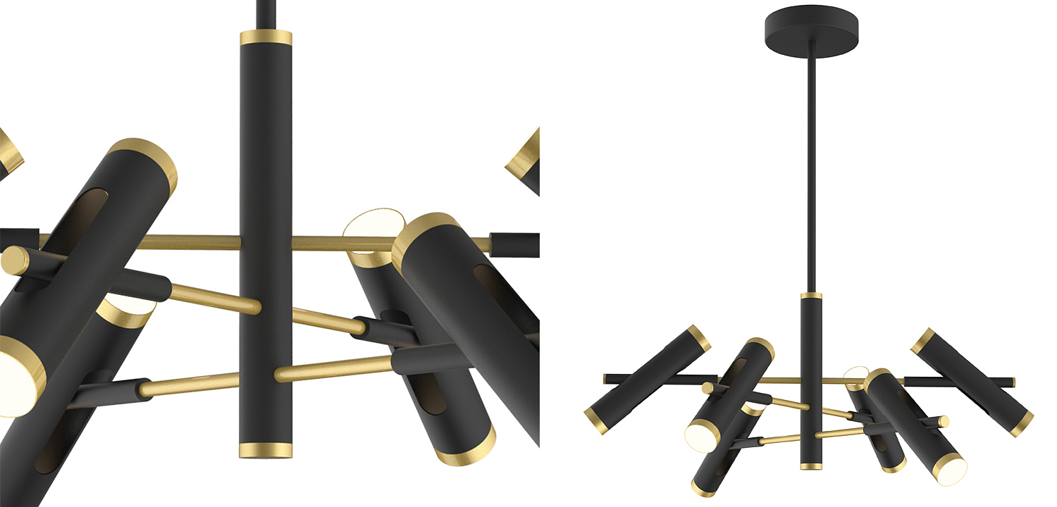 Люстра Rainer Chandelier black Люстра Rainer Chandelier black - Loft-Concept в Брянске
