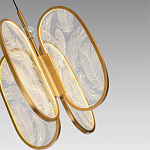 Люстра с гравировкой на акриловых плафонах Gravyura Bronze D 33 см варинант исполнения - 3 | Loft Concept в Брянске