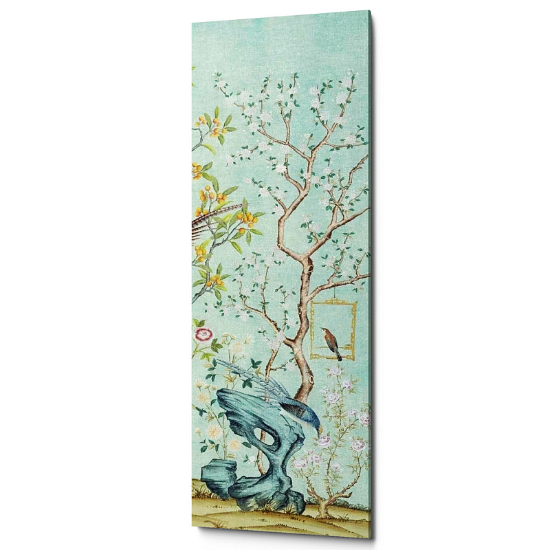Постер Blue Chinoiserie 5 Голубой пастельный Постер Blue Chinoiserie 5 Голубой пастельный в Брянске | Loft Concept