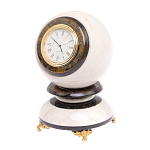 Часы настольные в виде шара из натурального камня Ball Stone Clock варинант исполнения - 10 | Loft Concept в Брянске