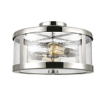 Потолочный светильник с цилиндрическим плафоном из прозрачного пузырькового стекла Feiss варинант исполнения - 1 | Loft Concept в Брянске