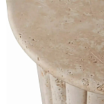 Дизайнерский журнальный стол круглый с фактурным основанием Kibul варинант исполнения - 2 | Loft Concept в Брянске