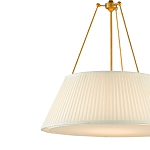 Подвесной светильник светодиодный с фактурным тканевым конусообразным абажуром White Fabric Lampshade варинант исполнения - 2 | Loft Concept в Брянске