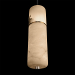 Подвесной светильник с цилиндрическим плафоном из белого алебастра Cryptocrystalline Stone варинант исполнения - 8 | Loft Concept в Брянске