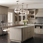 Подвесной светильник с рифленым стеклянным плафоном в форме шара Kichler варинант исполнения - 9 | Loft Concept в Брянске