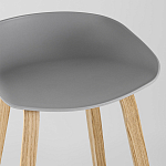 Барный стул на ножках из натурального дерева Boras Grey варинант исполнения - 7 | Loft Concept в Брянске