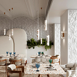 Подвесной светильник с цилиндрическим белым бетонным плафоном Terrazzo Light варинант исполнения - 3 | Loft Concept в Брянске