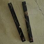 Подставка под благовония из эпоксидной смолы с цветами прямоугольная черная Epoxy Flowers Incense Stand Black варинант исполнения - 2 | Loft Concept в Брянске