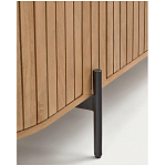 Буфет высокий из дерева манго и металла с открытыми полками и 2-мя дверцами Toinette варинант исполнения - 4 | Loft Concept в Брянске