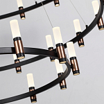 Люстра подвесная с тремя круглыми ярусами и цилиндрическими плафонами Arnaut Light варинант исполнения - 5 | Loft Concept в Брянске