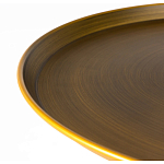 Столик журнальный металлический в форме перевернутого бокала Golden Glass варинант исполнения - 1 | Loft Concept в Брянске