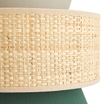 Бра с плетеным декором Bonnie Wicker Green Wall Lamp варинант исполнения - 3 | Loft Concept в Брянске