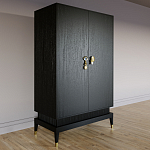 Платяной шкаф Elsa Dreams Black с 2-мя фасадами варинант исполнения - 2 | Loft Concept в Брянске