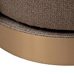 Кресло вращающееся черно-золотая рогожка Julia Armchair Golden Belt варинант исполнения - 5 | Loft Concept в Брянске