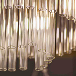 Люстра подвесная овальная со стеклянными трубками Nembus варинант исполнения - 3 | Loft Concept в Брянске