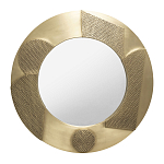Зеркало золотое со вставками в виде геометрических фигур варинант исполнения - 1 | Loft Concept в Брянске