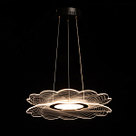 Люстра с прозрачным волнистым плафоном в форме цветка Ethereal Bloom варинант исполнения - 3 | Loft Concept в Брянске