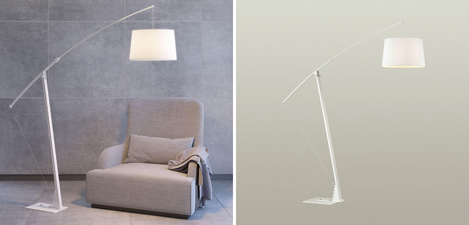 Торшер Floor Lamp Colin white Торшер Floor Lamp Colin white - Loft-Concept в Брянске