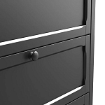 Комод с 3-мя ящиками черный Silva Black Chest of Drawers варинант исполнения - 5 | Loft Concept в Брянске
