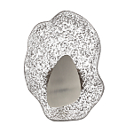 Бра с рельефным волнообразным стеклянным плафоном и вставкой из мрамора Liquid Stone варинант исполнения - 6 | Loft Concept в Брянске